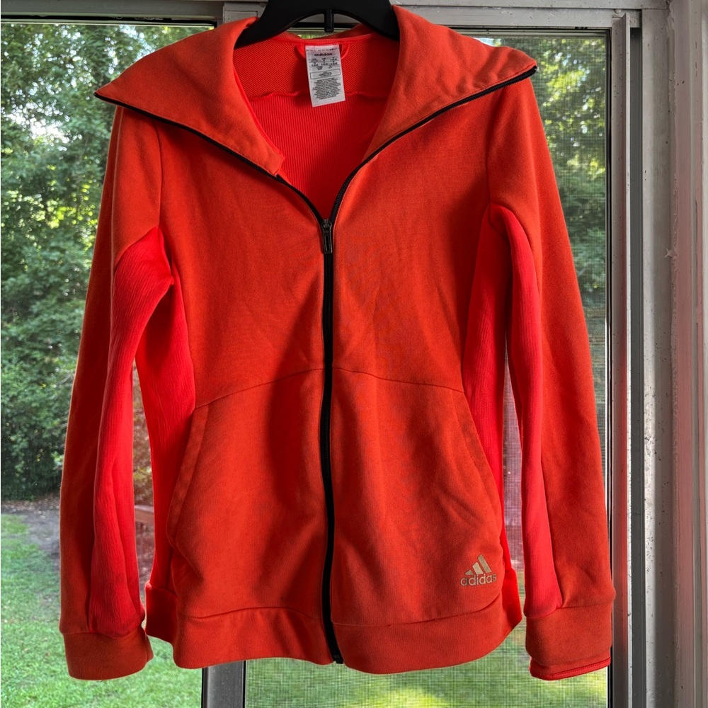 Adidas X Zoe Saldana Women's Orange Jacket